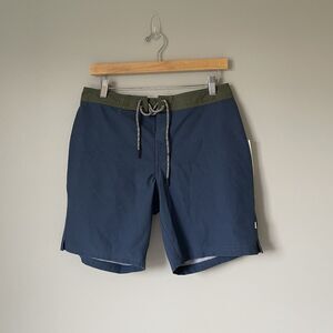 Katin Plank Trunks Swim Shorts Blue Green Beachwear Swimwear Men's Size 30 NEW